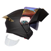 Casco Abatible Kov Thunder Wave Negro + Visor iridium