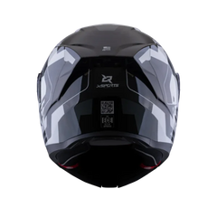 Casco Abatible X-Sports 166 Bokanix Negro blanco brillo