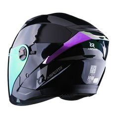Casco Abierto X-sports 705 Negro Brillante | Gafas internas