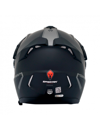 Casco multipropósito Spartan Wolf Negro plano