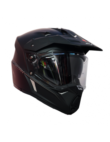 Casco multipropósito Spartan Wolf Negro plano