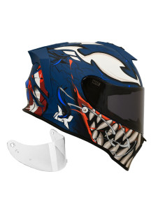 Casco Integral X-Sports V151 Marvel Capitán América Edición Especial