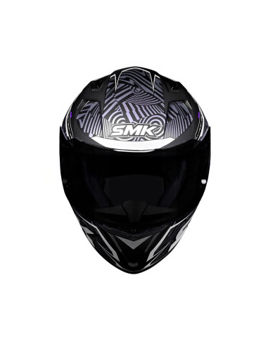Casco integral SMK Stellar Fury Gris Camaleón...