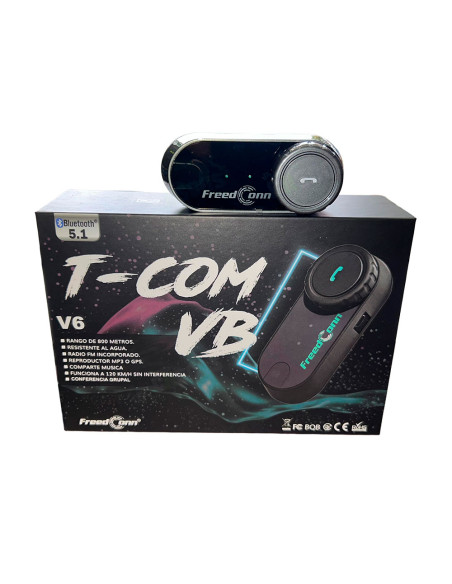 Intercomunicador Bluetooth moto Tcom Vb - V6 6 pilotos conferencia