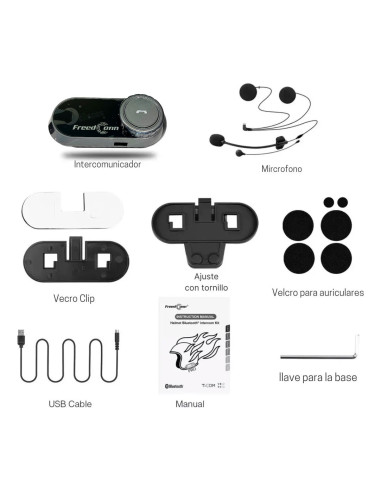 Intercomunicador Bluetooth moto Tcom Vb - V6 6...