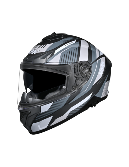 Casco integral SMK Typhoon Sparko Negro Gris Mate