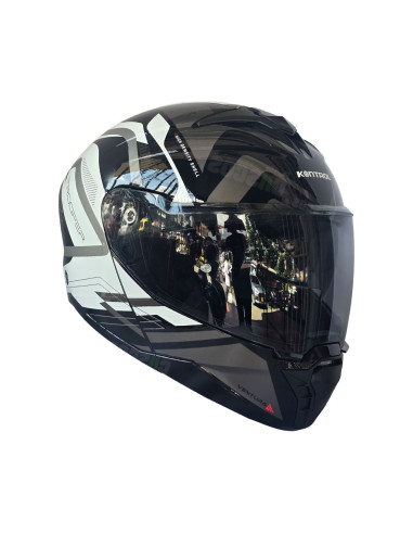 Casco Abatible KNT Trooper Ventura Blanco negro...