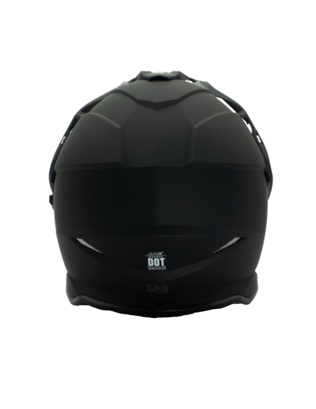 Casco Multipropósito AMX Dakota Negro plano + visor negro