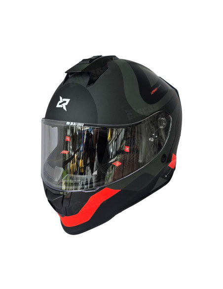 Casco Integral X-Sports V151 Bramdo Gris rojo mate