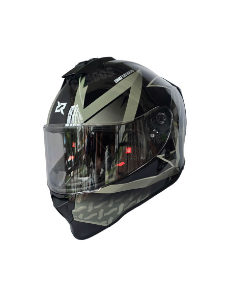 Casco Integral X-Sports V151 Wolfine Blanco Azul Rojo