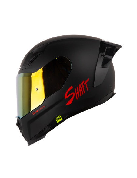 Casco Integral Shaft 562R Solid Negro Rojo
