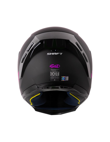 Casco Integral Shaft 562R Solid Negro Morado