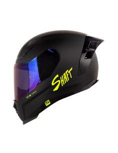 Casco Integral Shaft 562R Solid Negro Amarillo 2