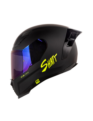 Casco Integral Shaft 562R Solid Negro Amarillo