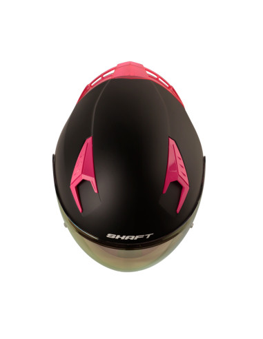 Casco Abierto  Shaft 226 Solid Negro Fucsia