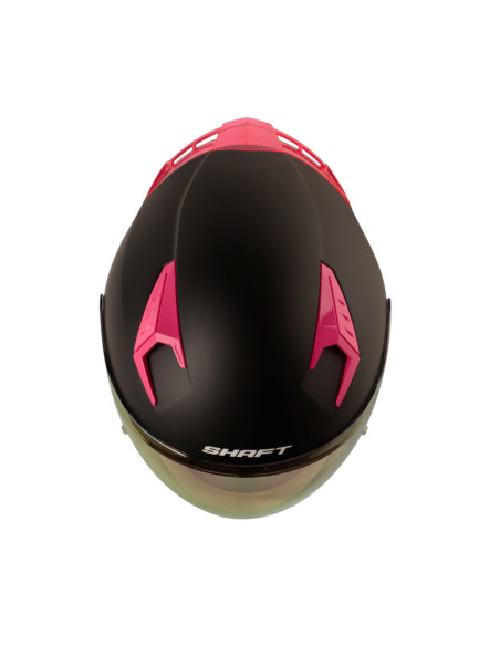Casco Abierto  Shaft 226 Solid Negro Fucsia