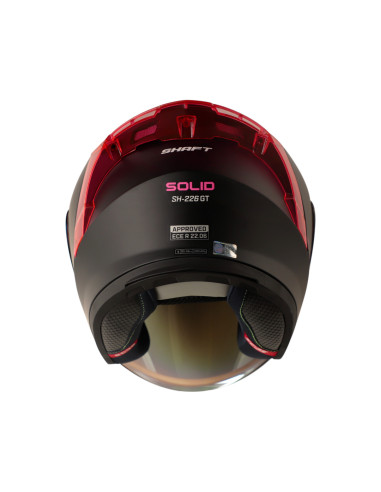 Casco Abierto  Shaft 226 Solid Negro Fucsia