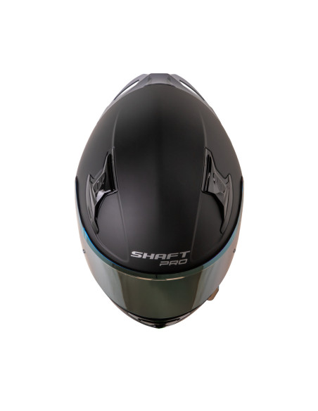 Casco Integral Shaft pro 612DV Solid Negro Dorado