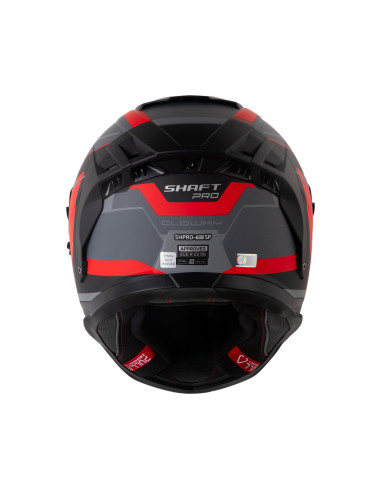 Casco Integral Shaft pro 606DV Clowky Gris rojo