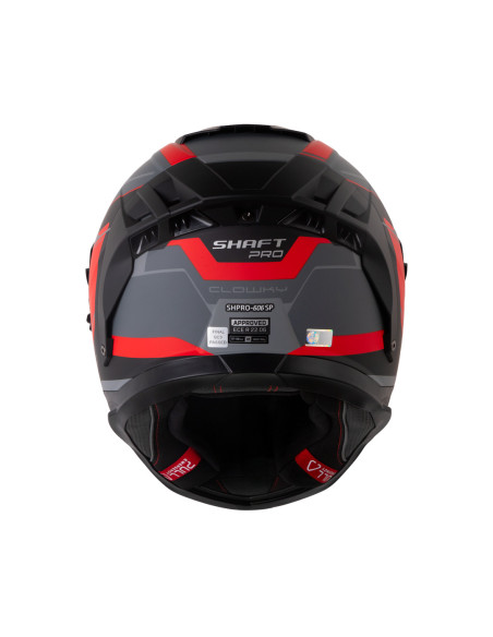 Casco Integral Shaft pro 606DV Clowky Gris rojo