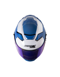 Casco Integral Shaft pro 606 SP Mr.Inc Blanco Azul 2
