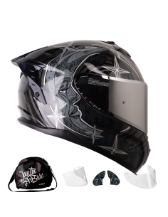 Casco Integral Shaft pro 610DV Eclipce Gris plata Edición...