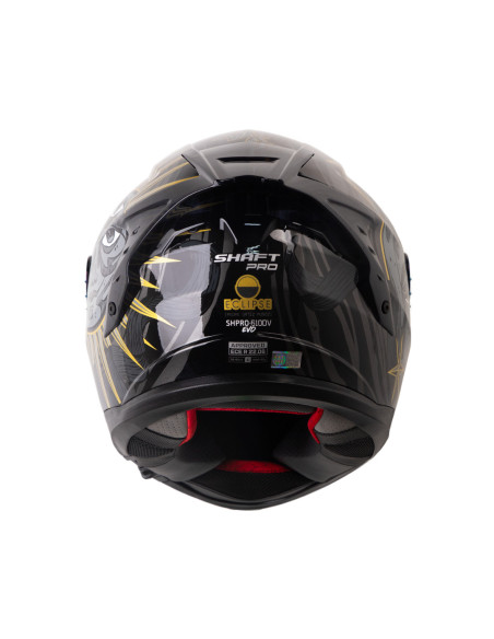 Casco Integral Shaft pro 610DV Eclipce Gris Dorado Edición Especial