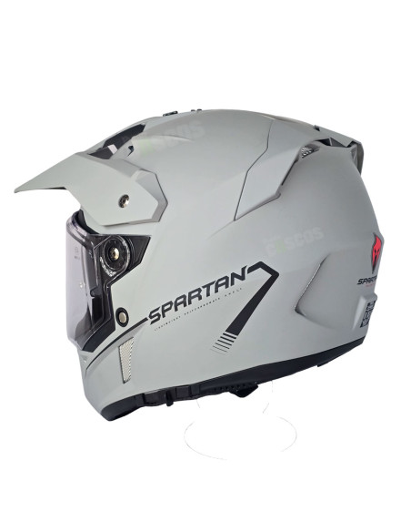 Casco multipropósito Spartan Wolf Gris Mate