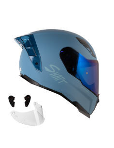 Casco Integral Shaft 562R Solid Azul Claro Gris