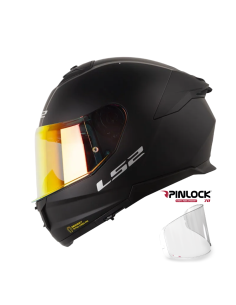 Casco Integral doble visor LS2 FF808 Solid Negro Mate