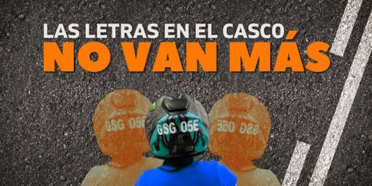 Ya no te pondrán multa por no tener el casco de moto marcado con la placa