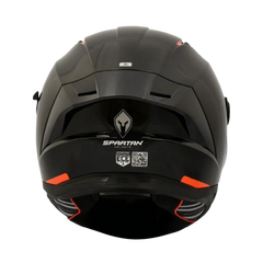 Casco integral Spartan Panther SV Solid Negro mate + Visor Azul