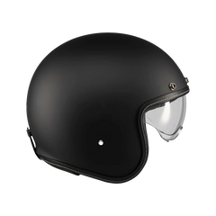 Casco Abierto MT Lemans 2 SV Custom Negro Mate | Certificación ECE – Estilo Retro