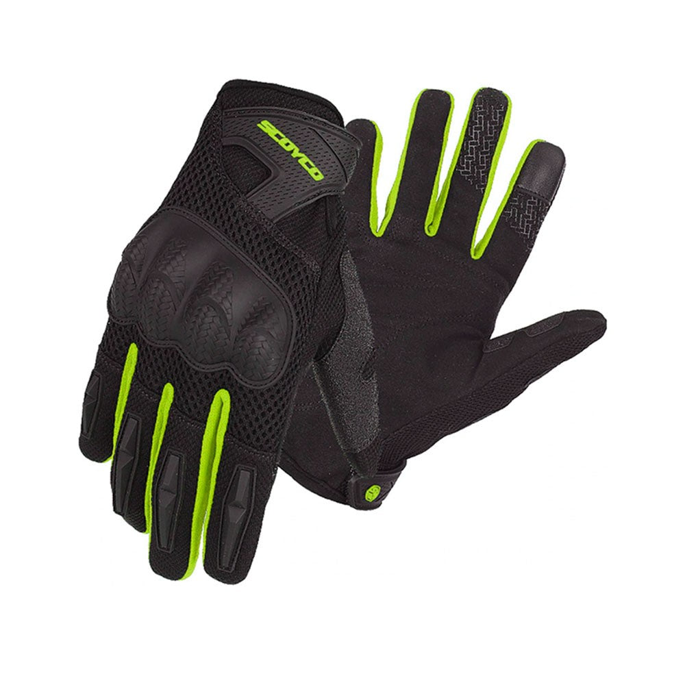 Guantes de Protección Scoyco MC58-2 Amarillo Neón