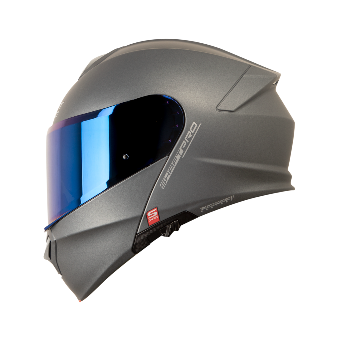 Casco Abatible Shaft Pro 4000 Gris Mate