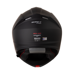 Casco Abatible Shaft Pro 4000 Negro Mate Rojo