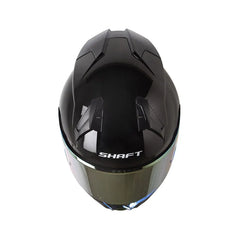 Casco Integral Shaft 560 Solid Negro Gris Brillo Visor Plata