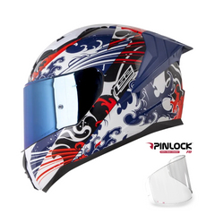 Casco LS2 FF 353 Kame Blanco azul