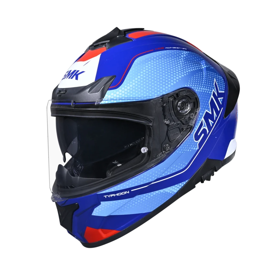 Casco integral SMK Typhoon Mystic Azul