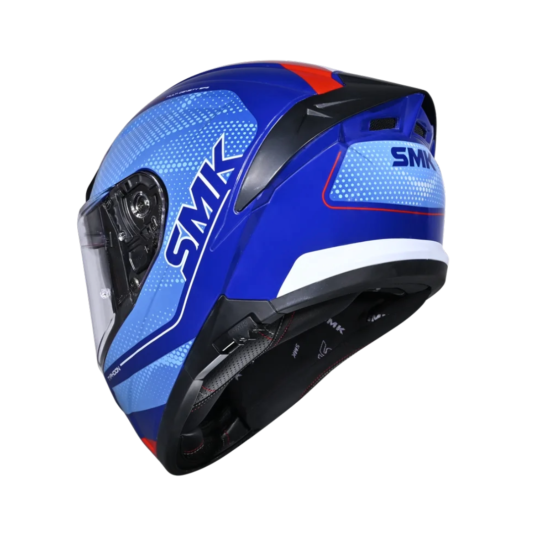 Casco integral SMK Typhoon Mystic Azul