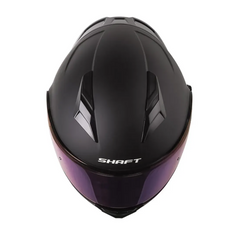 Casco Abatible Shaft 3820 Negro Mate Fucsia