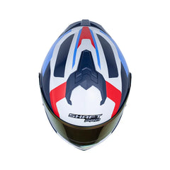 Casco Abatible Shaft Pro 4200 Burnt Gris Claro Azul | Pinlock Antiempañante
