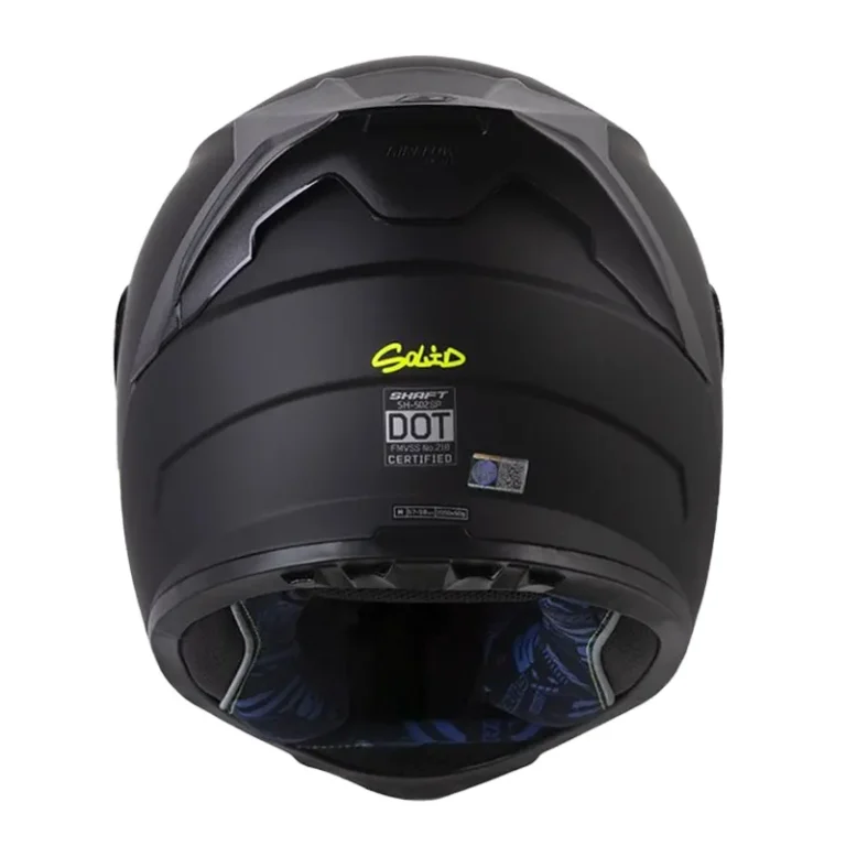 Casco Integral Shaft 502 Solid Negro Amarillo