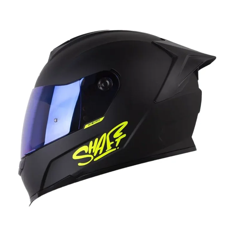 Casco Integral Shaft 502 Solid Negro Amarillo