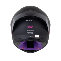 Casco Integral para Mujer Shaft 526 Solid Negro Fucsia | Certificación ECE 2206