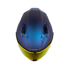 Casco Integral Shaft 556 Taipan Solid Sunset Camaleón Azul