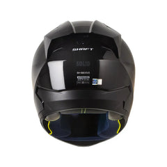 Casco Integral Shaft 560 Solid Negro Gris Brillo Visor Rojo