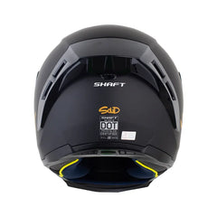 Casco Integral Shaft 562R Solid Negro Dorado