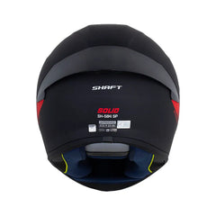 Casco Integral Shaft 584 Solid Negro Rojo