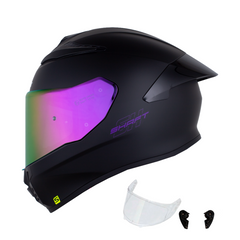 Casco Integral Shaft 584 Solid V2 Negro Morado